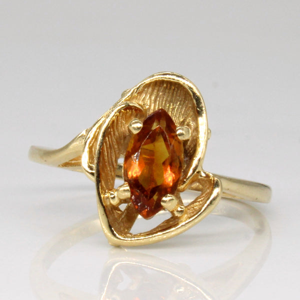 Citrine Bypass Ring | 0.30ct | SZ 6.25 |