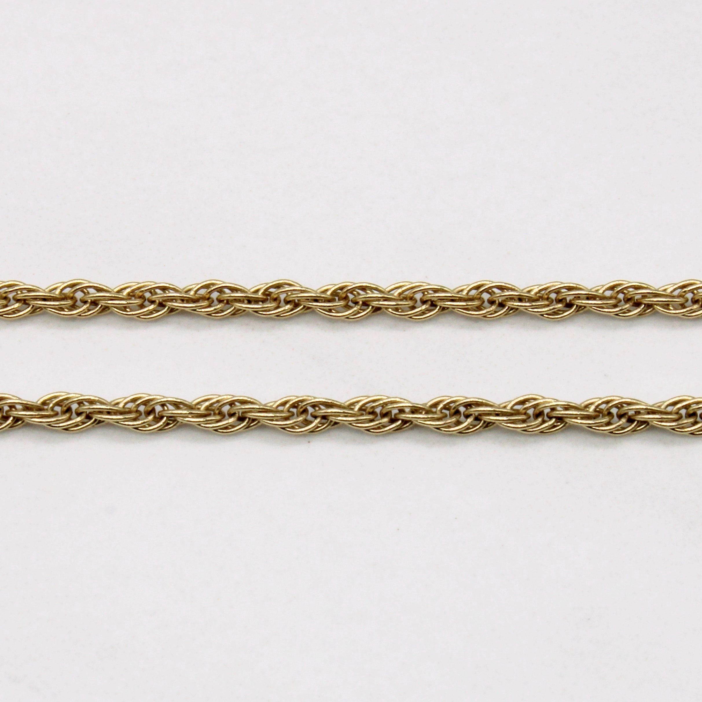10k Yellow Gold Rope Chain | 18" |
