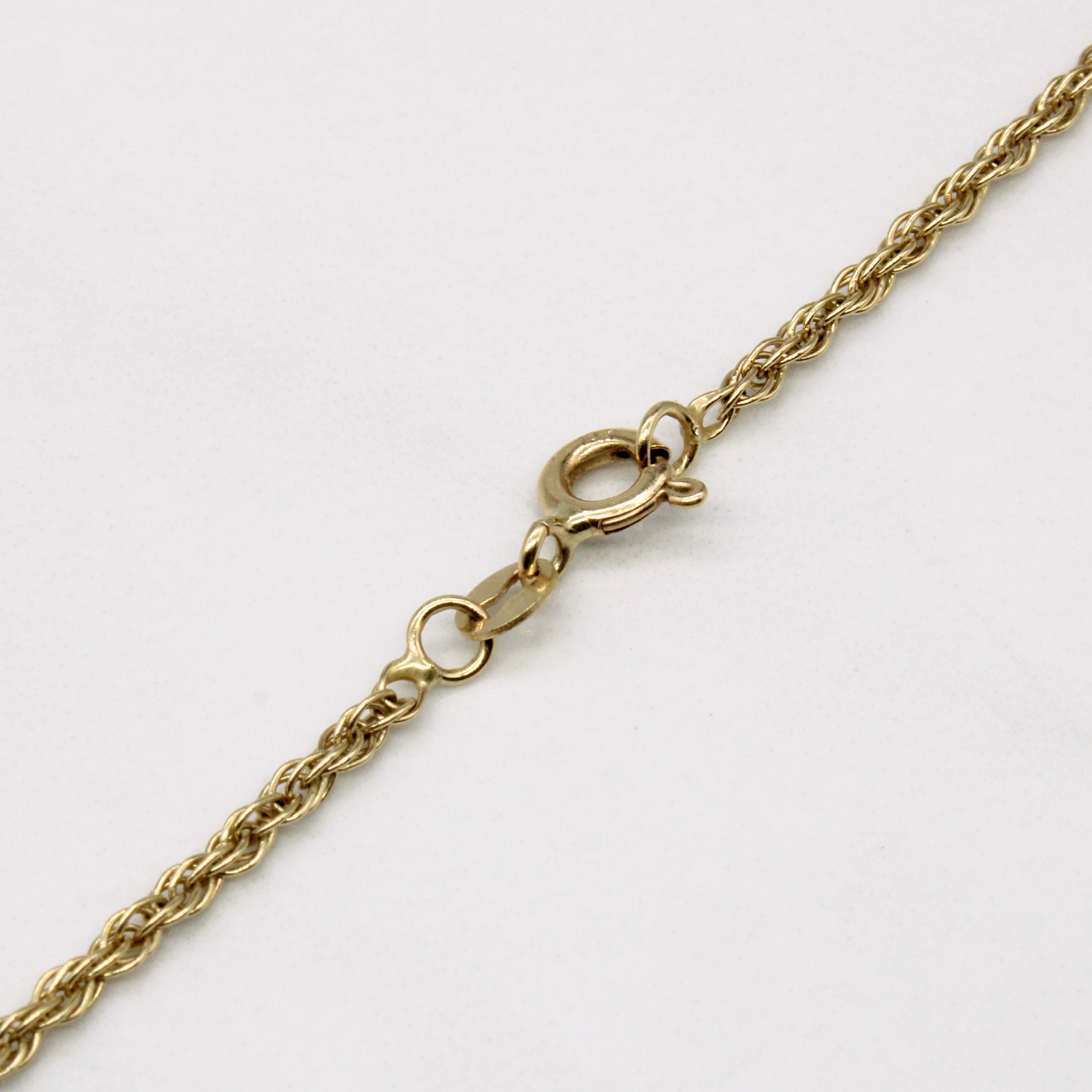 10k Yellow Gold Rope Chain | 18" |