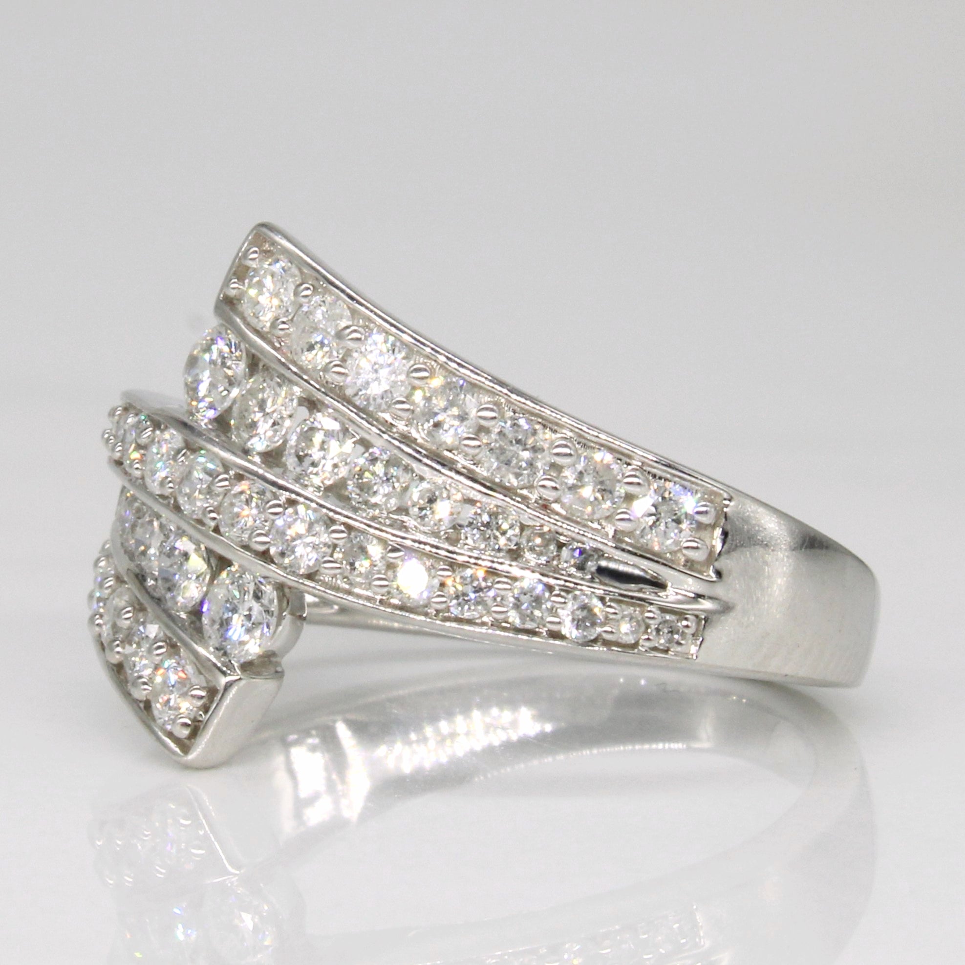 Diamond Waterfall Ring | 0.75ctw | SZ 6.5 |