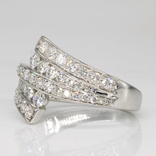 Diamond Waterfall Ring | 0.75ctw | SZ 6.5 |