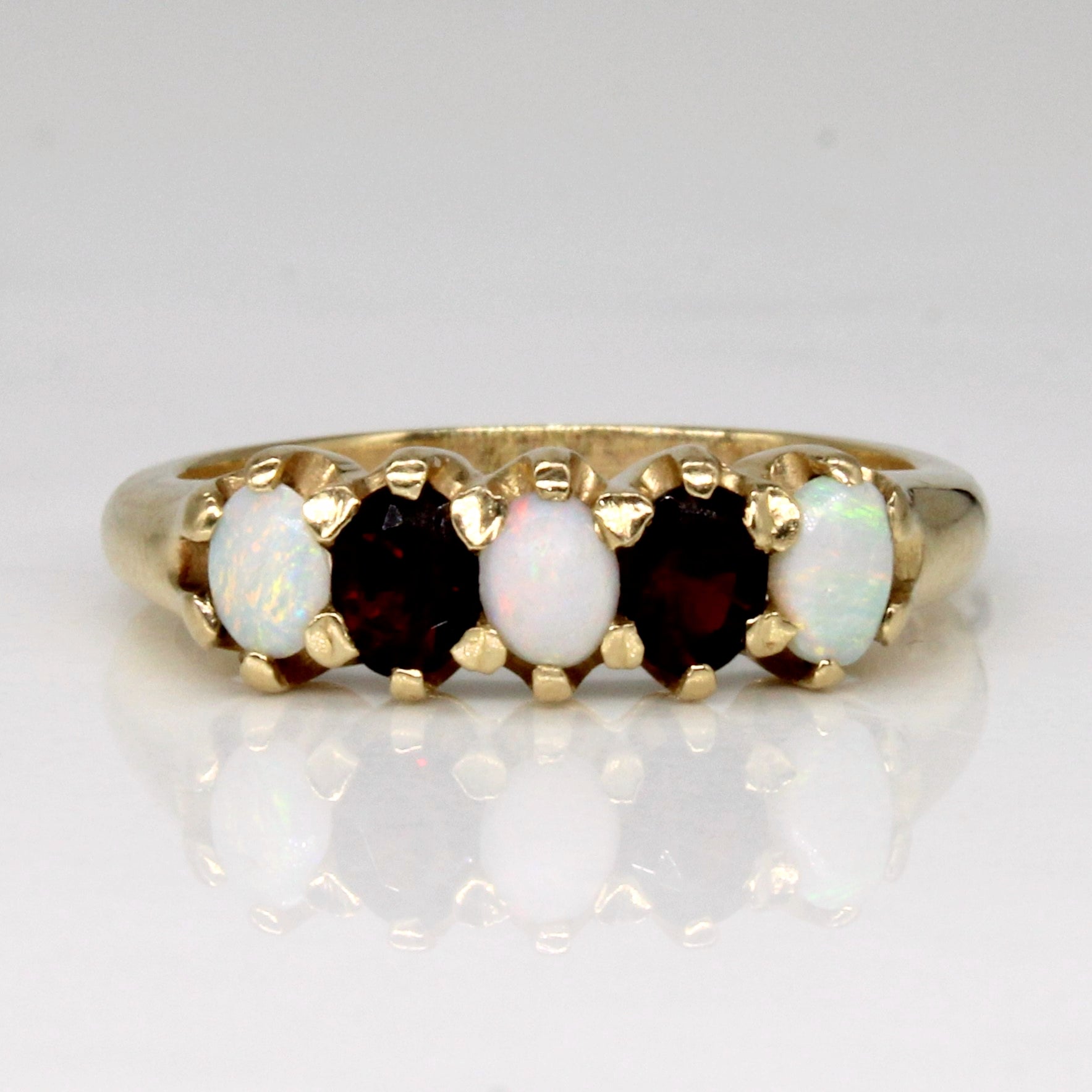 Garnet & Opal Cocktail Ring | 0.30ctw, 0.30ctw | SZ 6.25 |