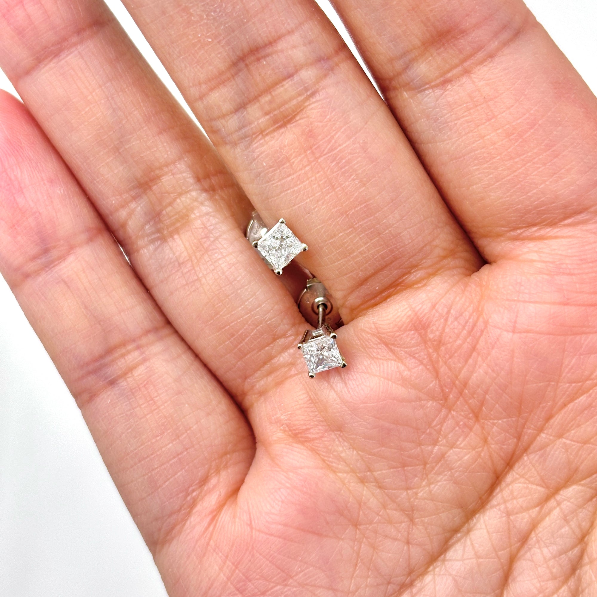 Princess Diamond Stud Earrings | 0.62 ctw |