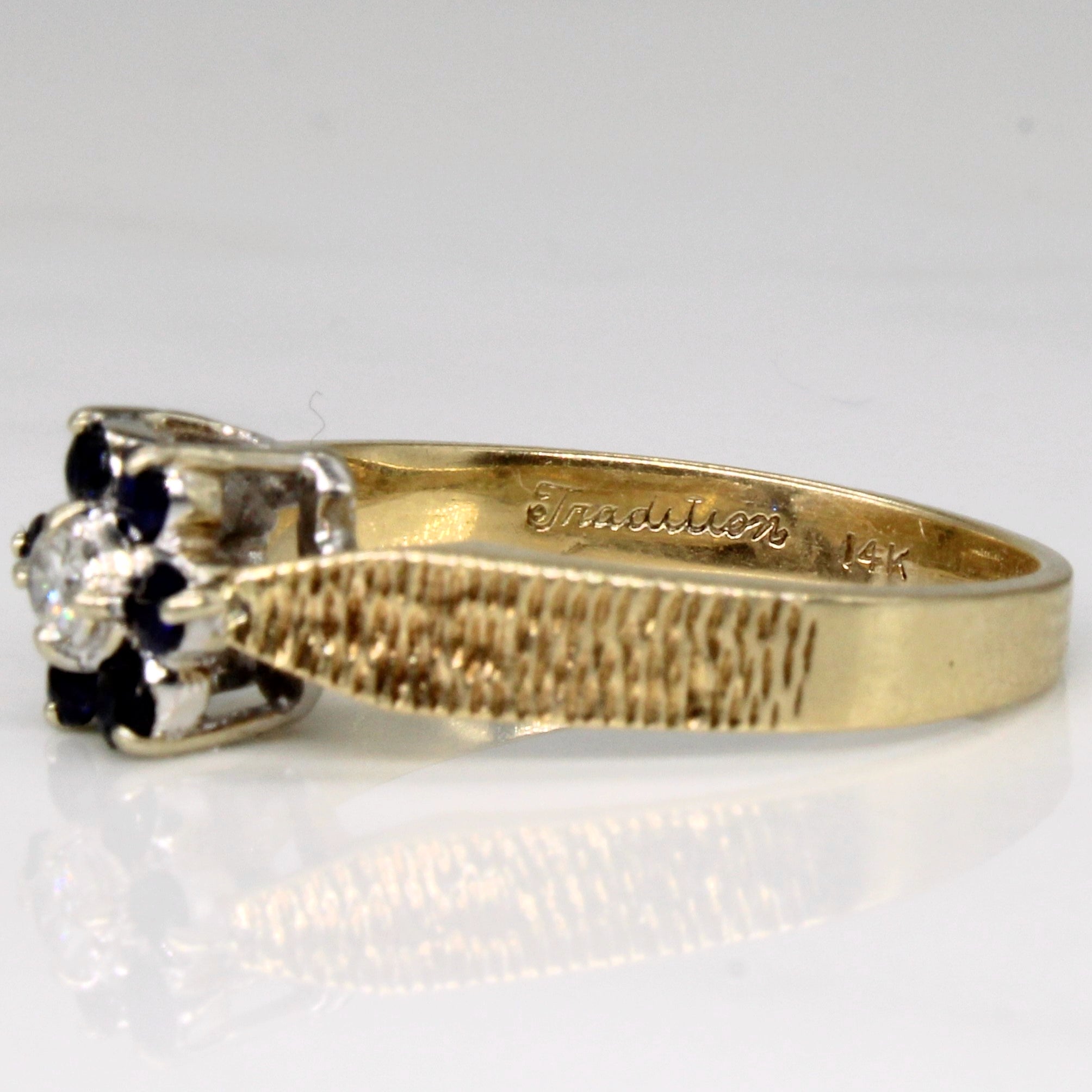 Sapphire & Diamond Ring | 0.24ctw, 0.06ct | SZ 8 |