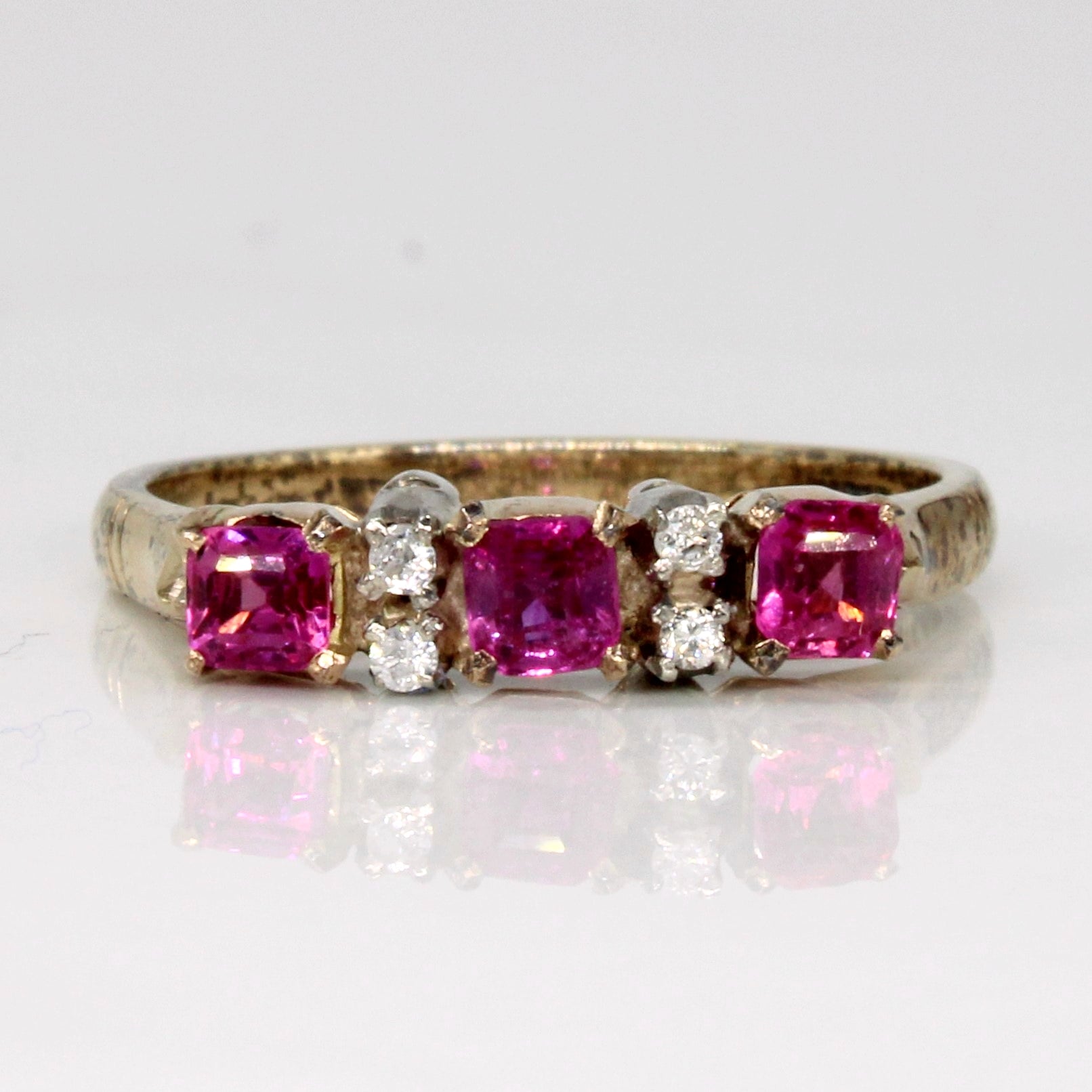 Pink Sapphire & Diamond Ring | 0.45ctw, 0.04ctw | SZ 6.25 |