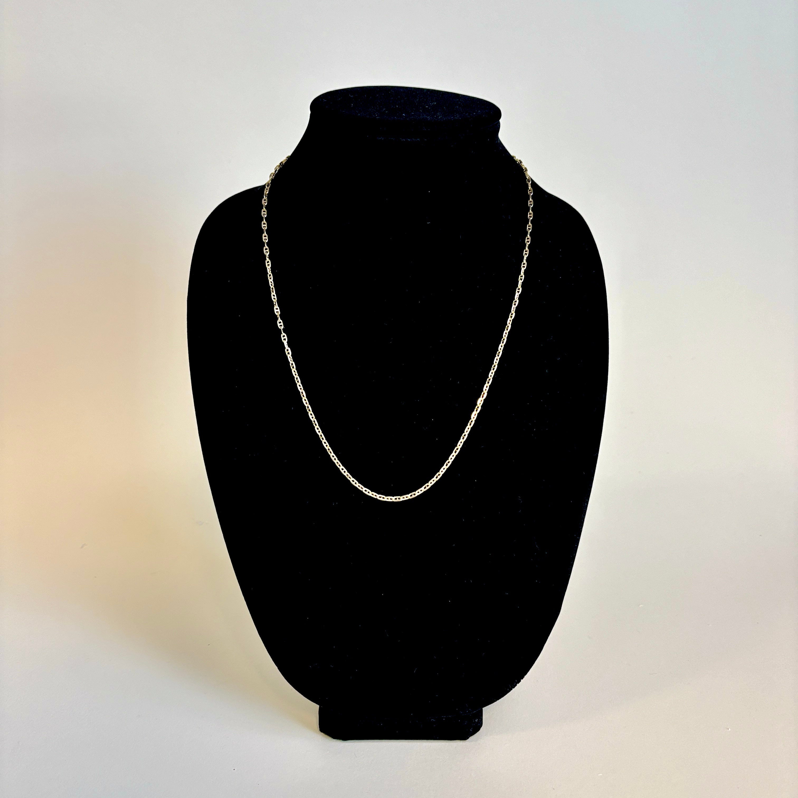 14k Yellow Gold Anchor Chain | 22"