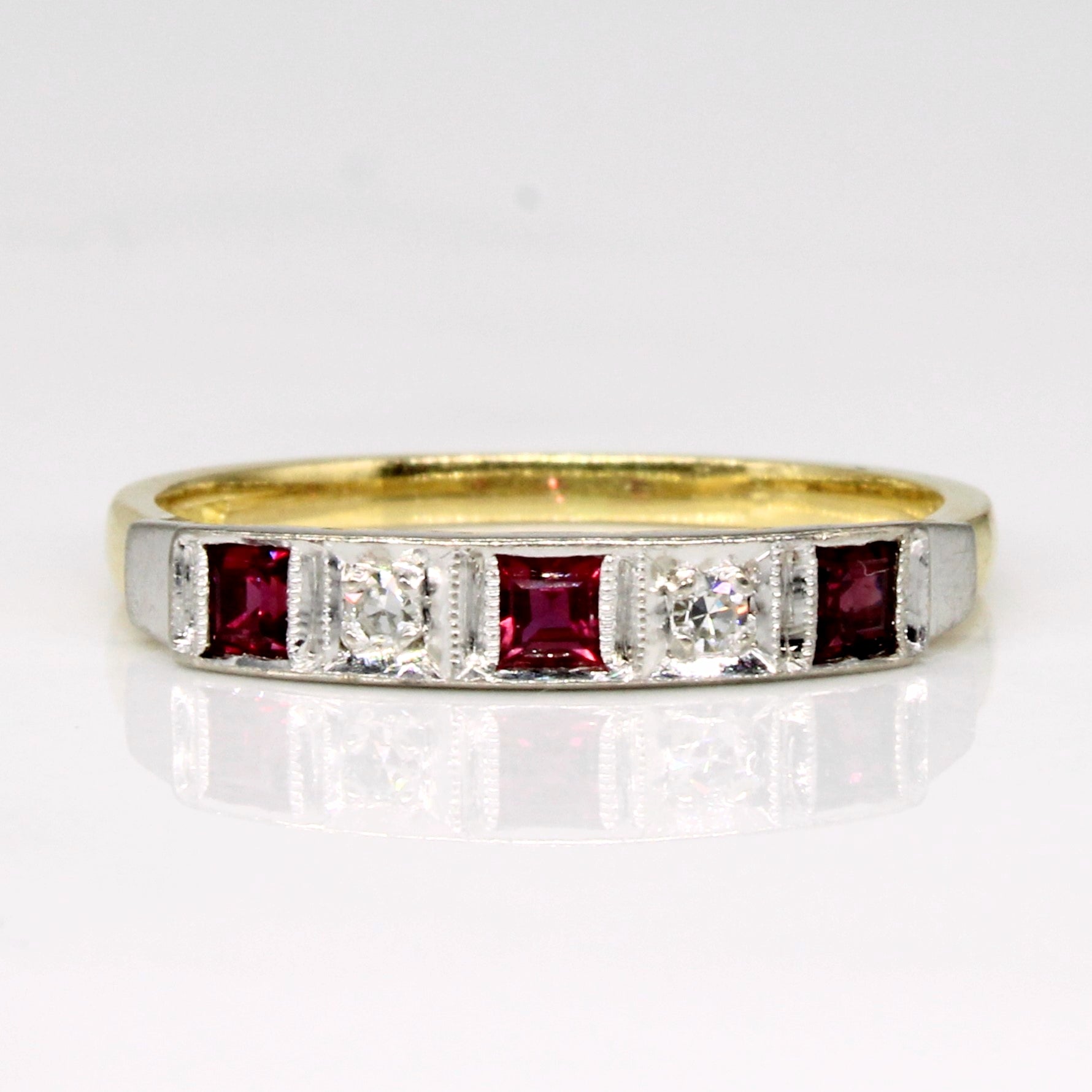 Ruby & Diamond Ring | 0.27ctw, 0.04tw | SZ 6.5 |