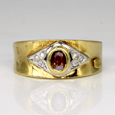 Pink Sapphire & Diamond Ring | 0.16ct, 0.03ctw | SZ 7 |