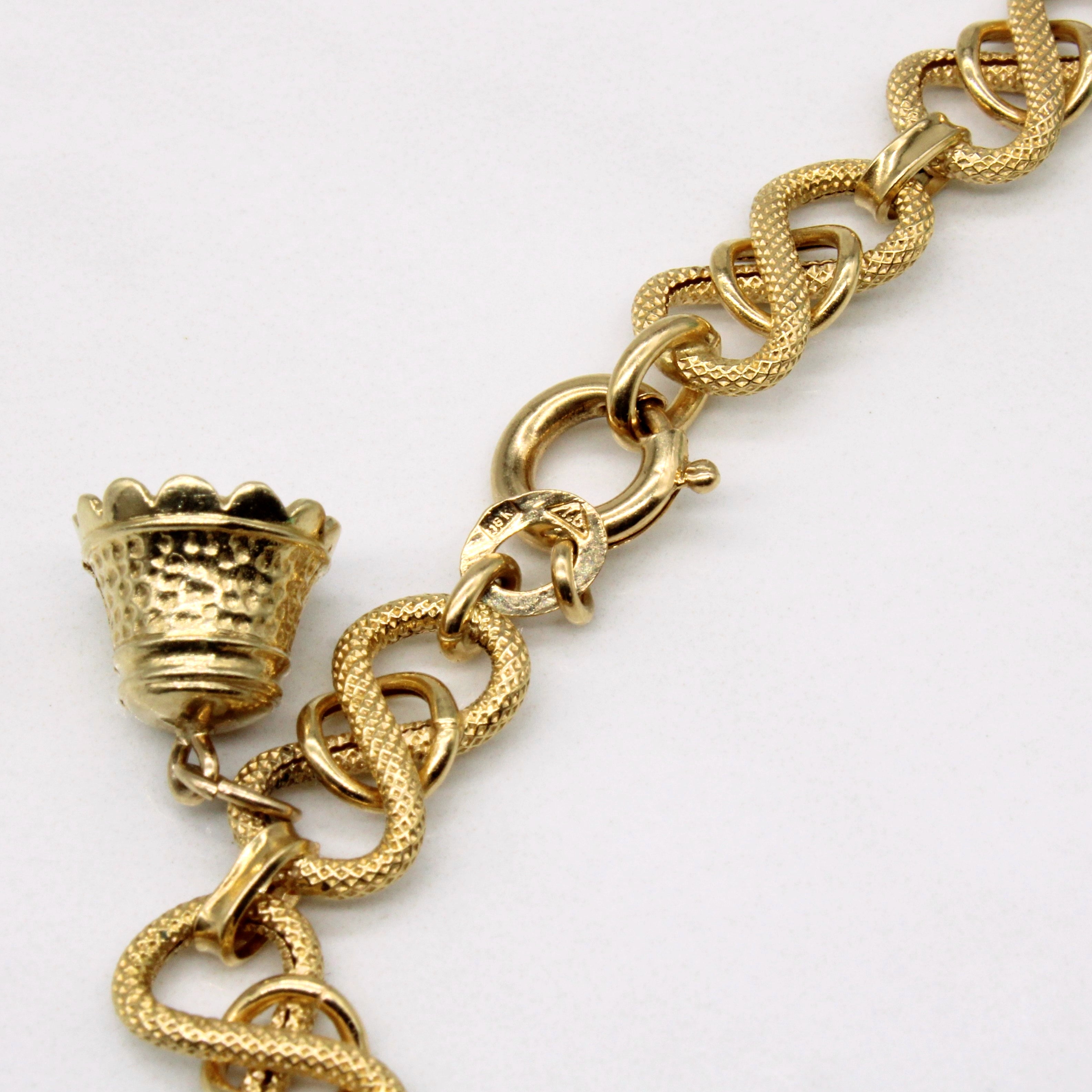 Turquoise Animal Charm Bracelet | 10.00ctw | 8" |
