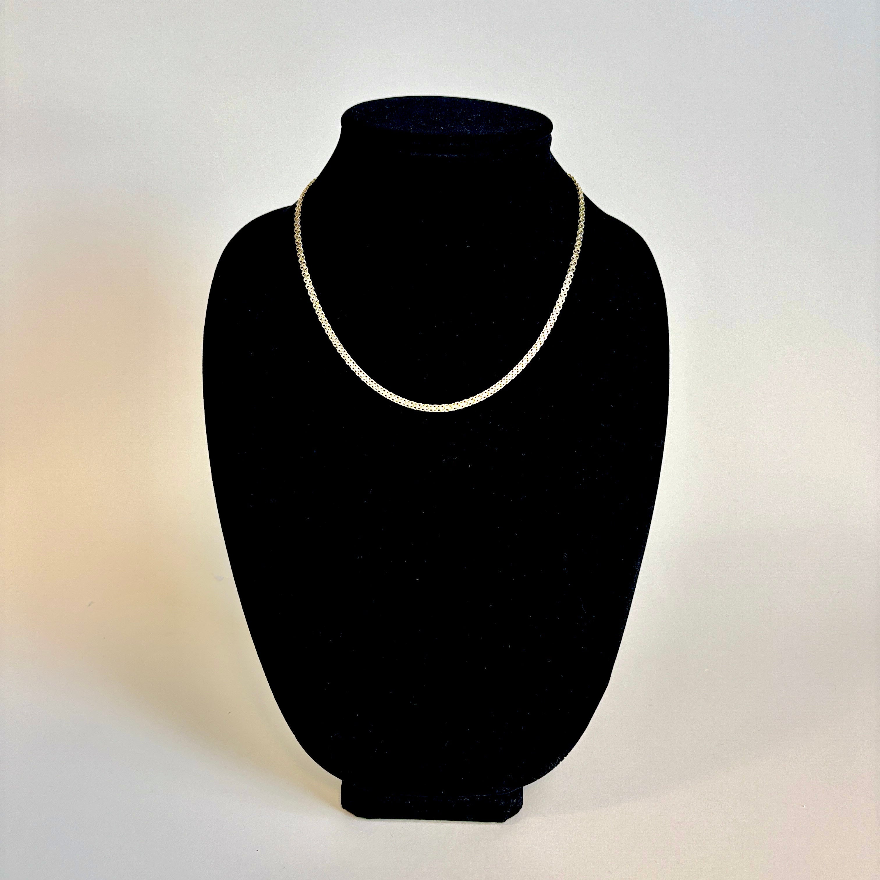14k Yellow Gold Double Cable Chain | 18"