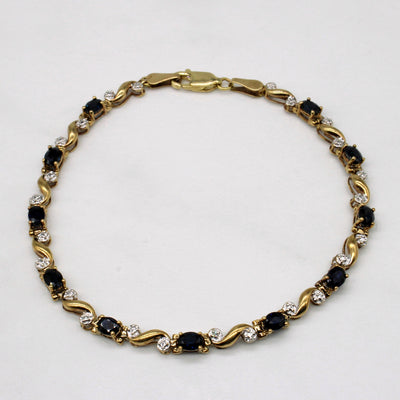 Sapphire & Diamond Bracelet | 2.42ctw | 7