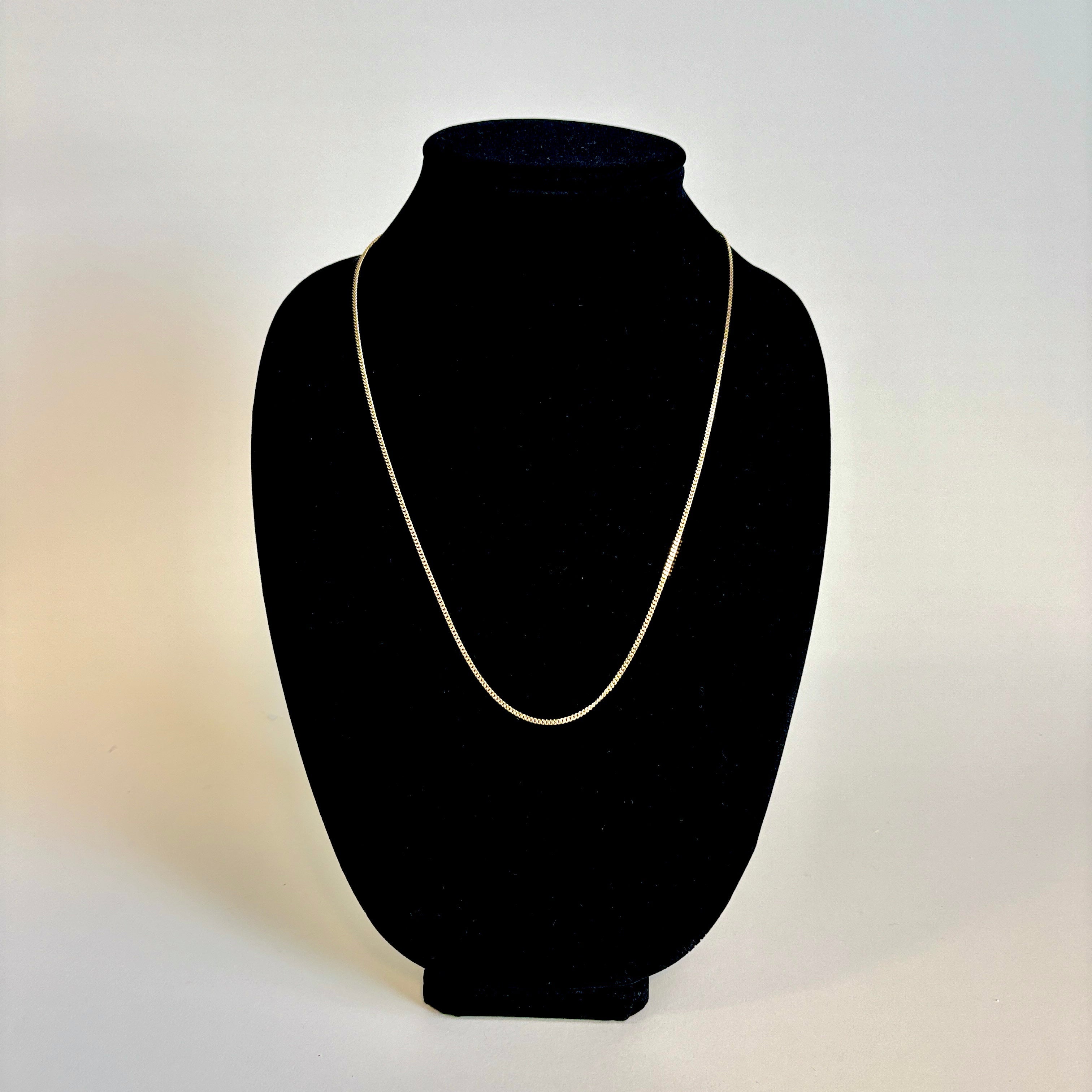18k Yellow Gold Curb Link Chain | 24"