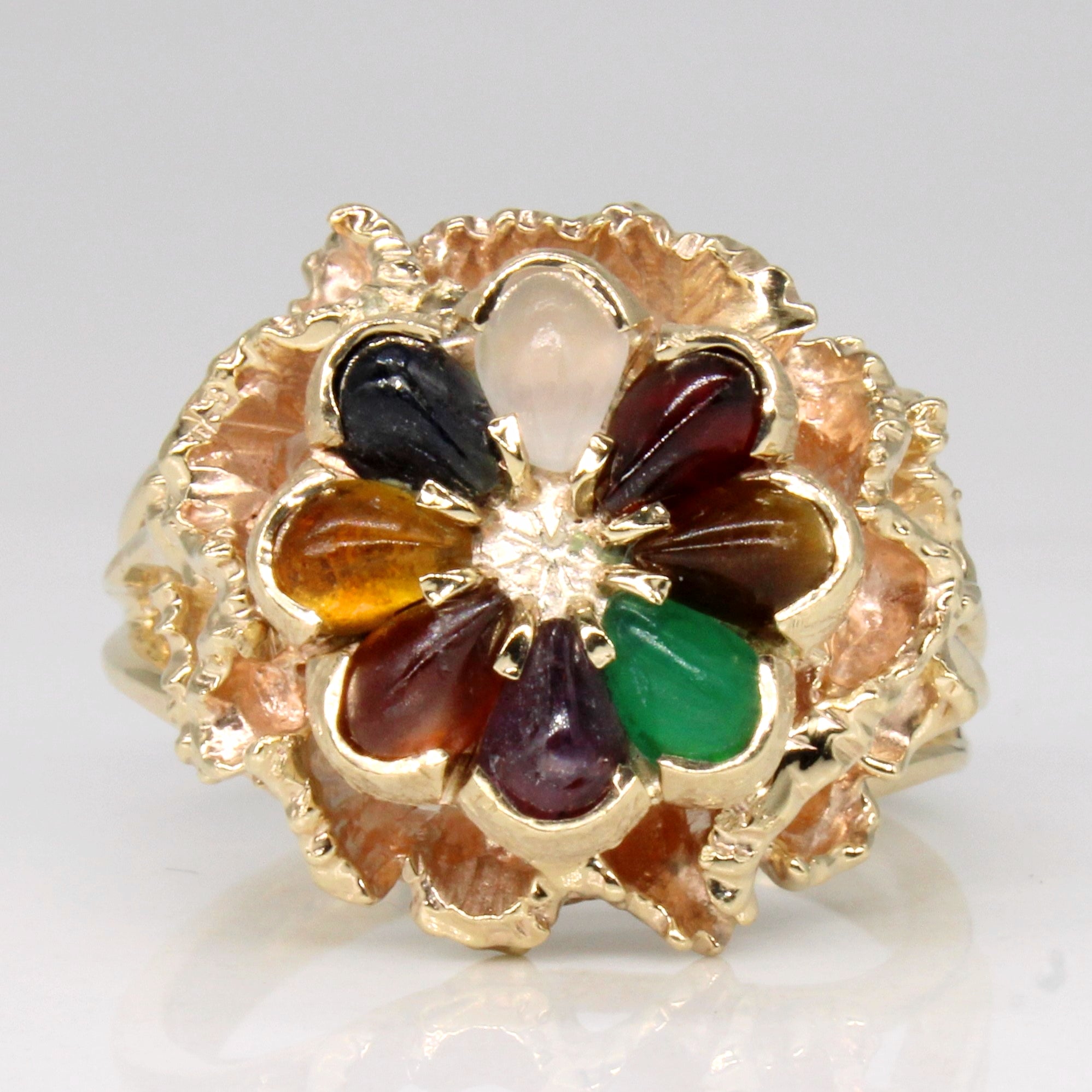 Multi Gem Cocktail Ring | 2.00ctw | SZ 8.75 |