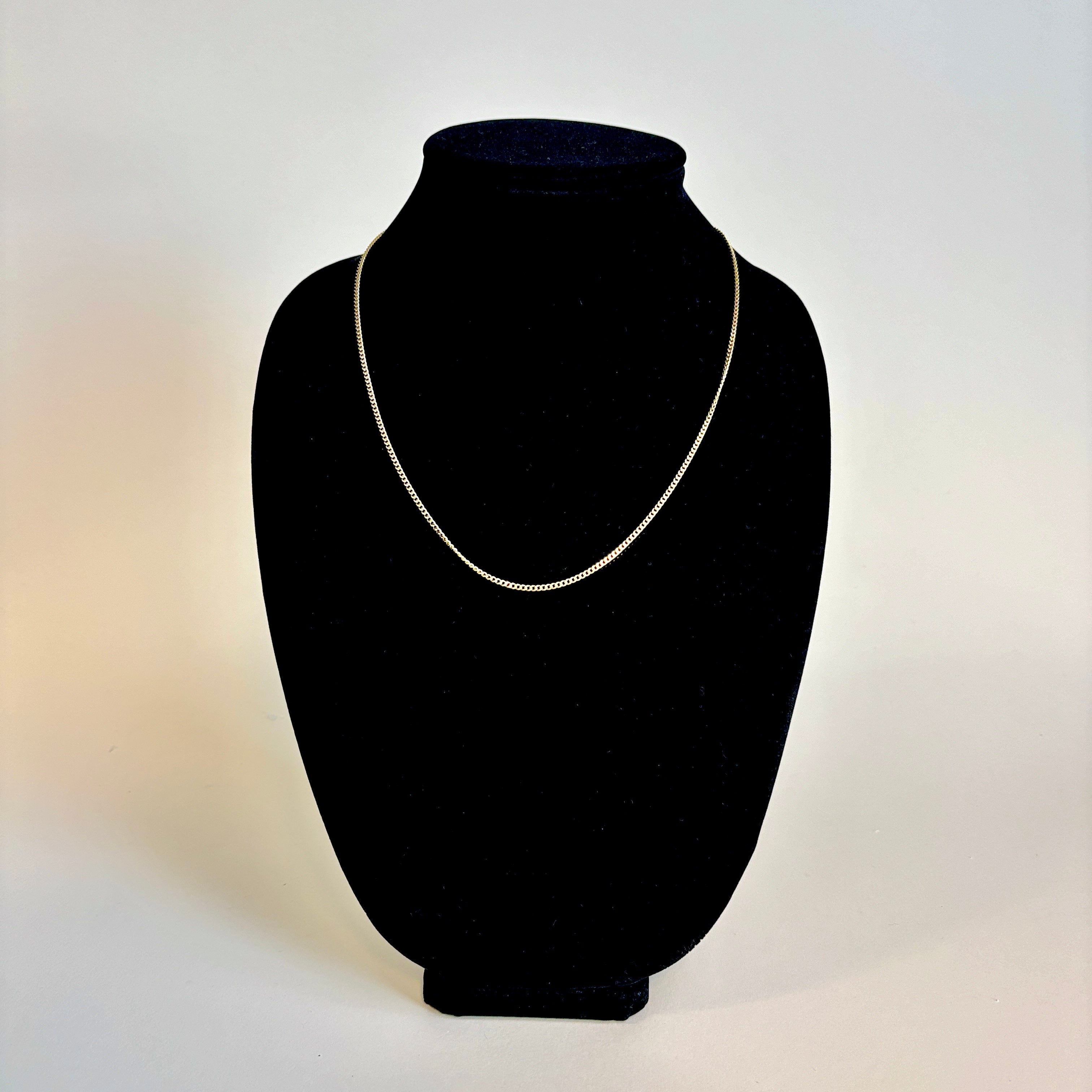 18k Yellow Gold Curb Link Chain | 20"