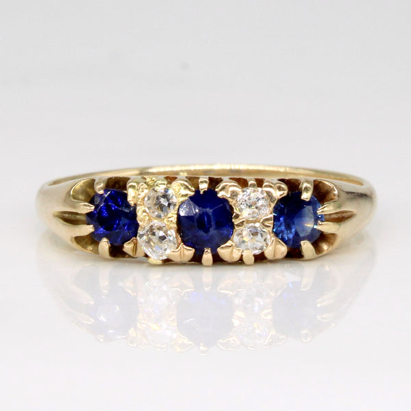 Sapphire & Diamond Ring | 0.36ctw, 0.12ctw | SZ 6.75 |