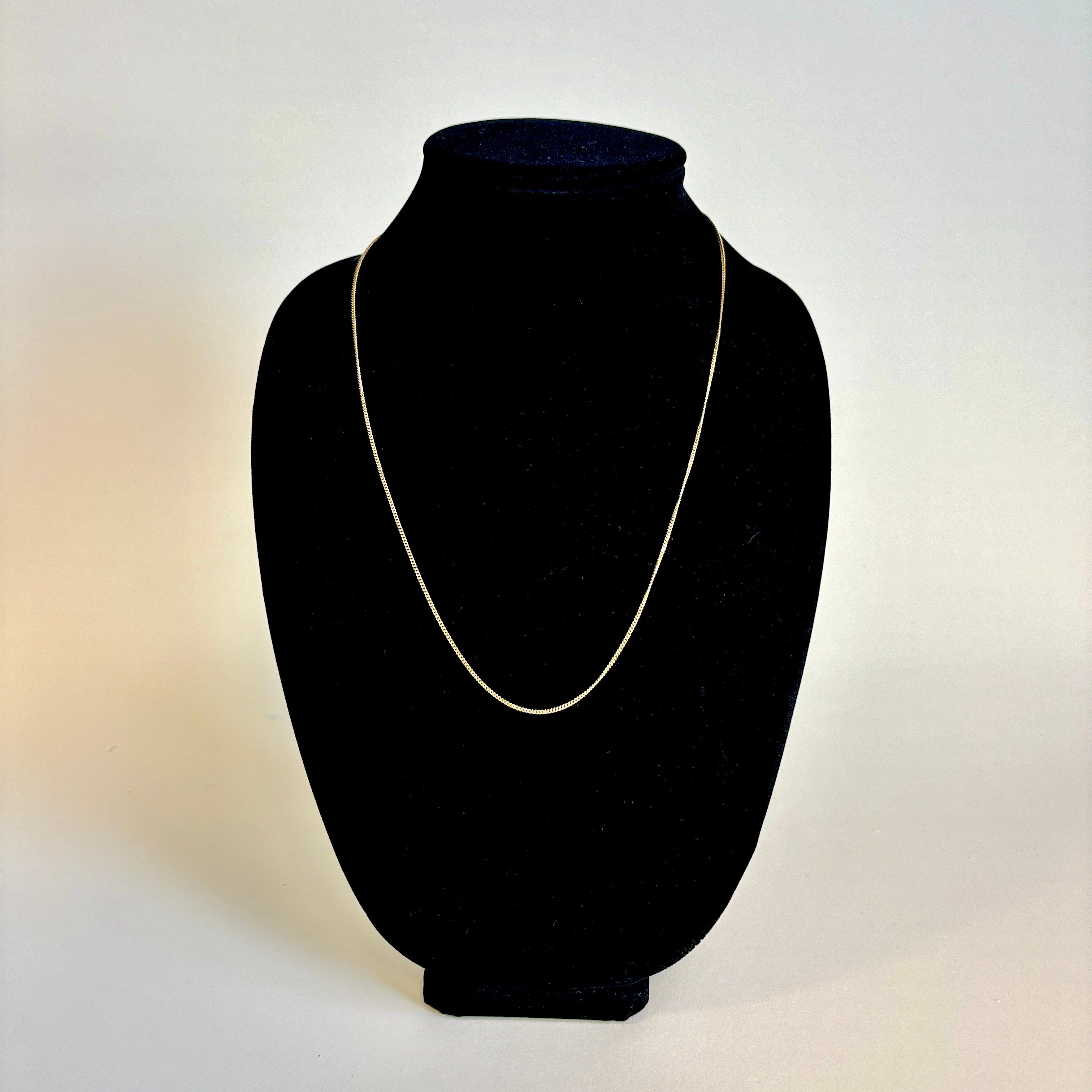 Italian 18k Yellow Gold Curb Link Chain | 24"