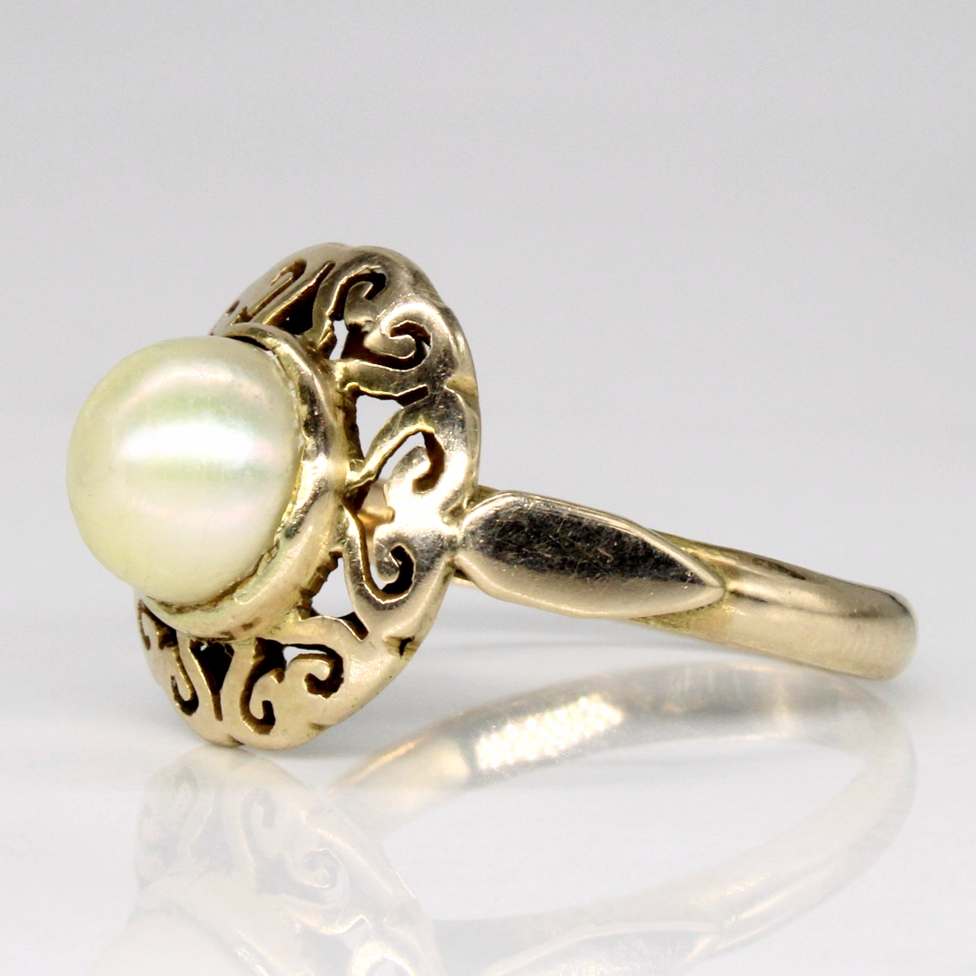 Pearl Cocktail Ring | SZ 6.25 |