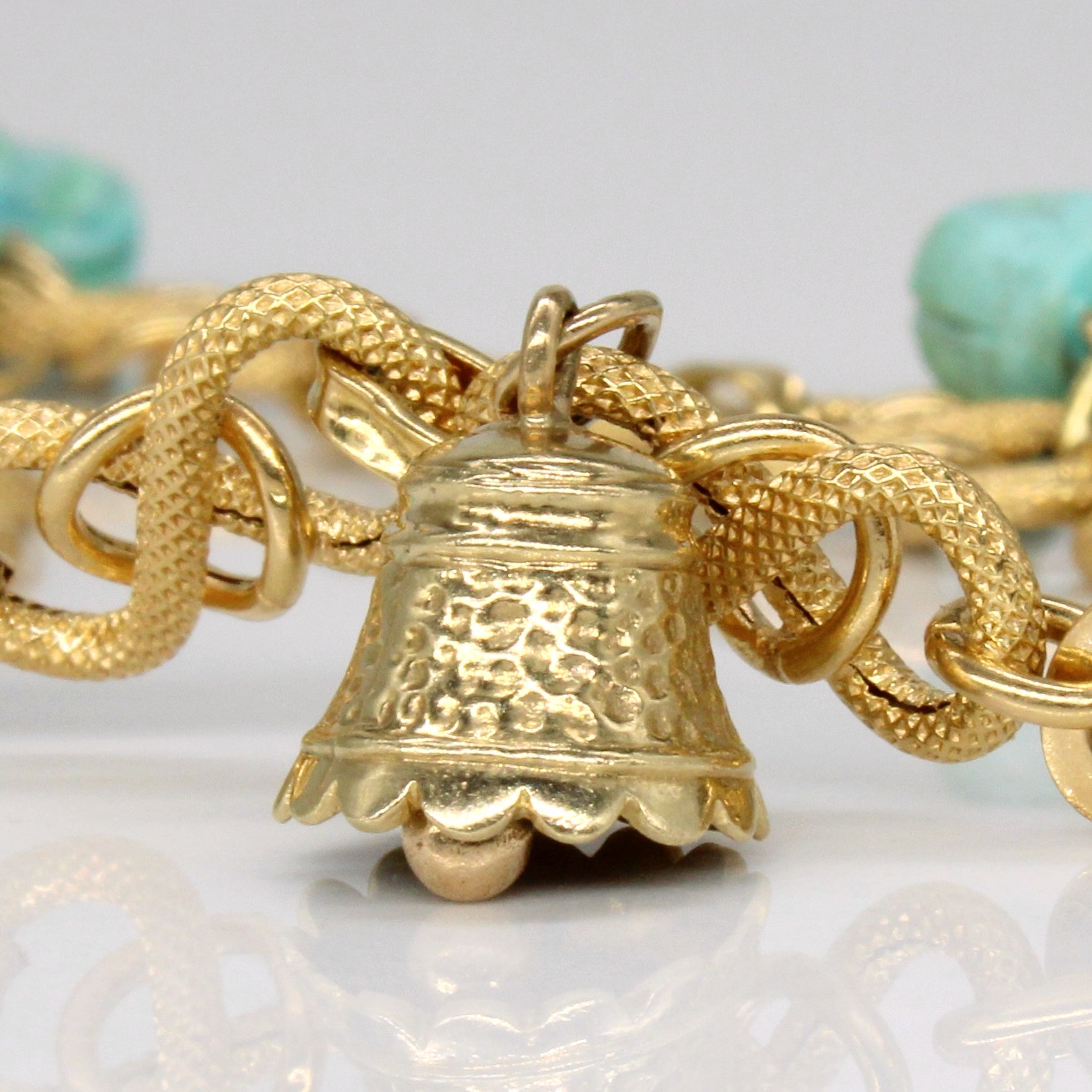 Turquoise Animal Charm Bracelet | 10.00ctw | 8" |