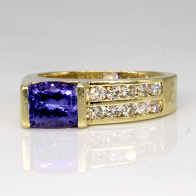 Tanzanite & Diamond Cocktail Ring | 1.20ct, 0.25ctw | SZ 5.5 |