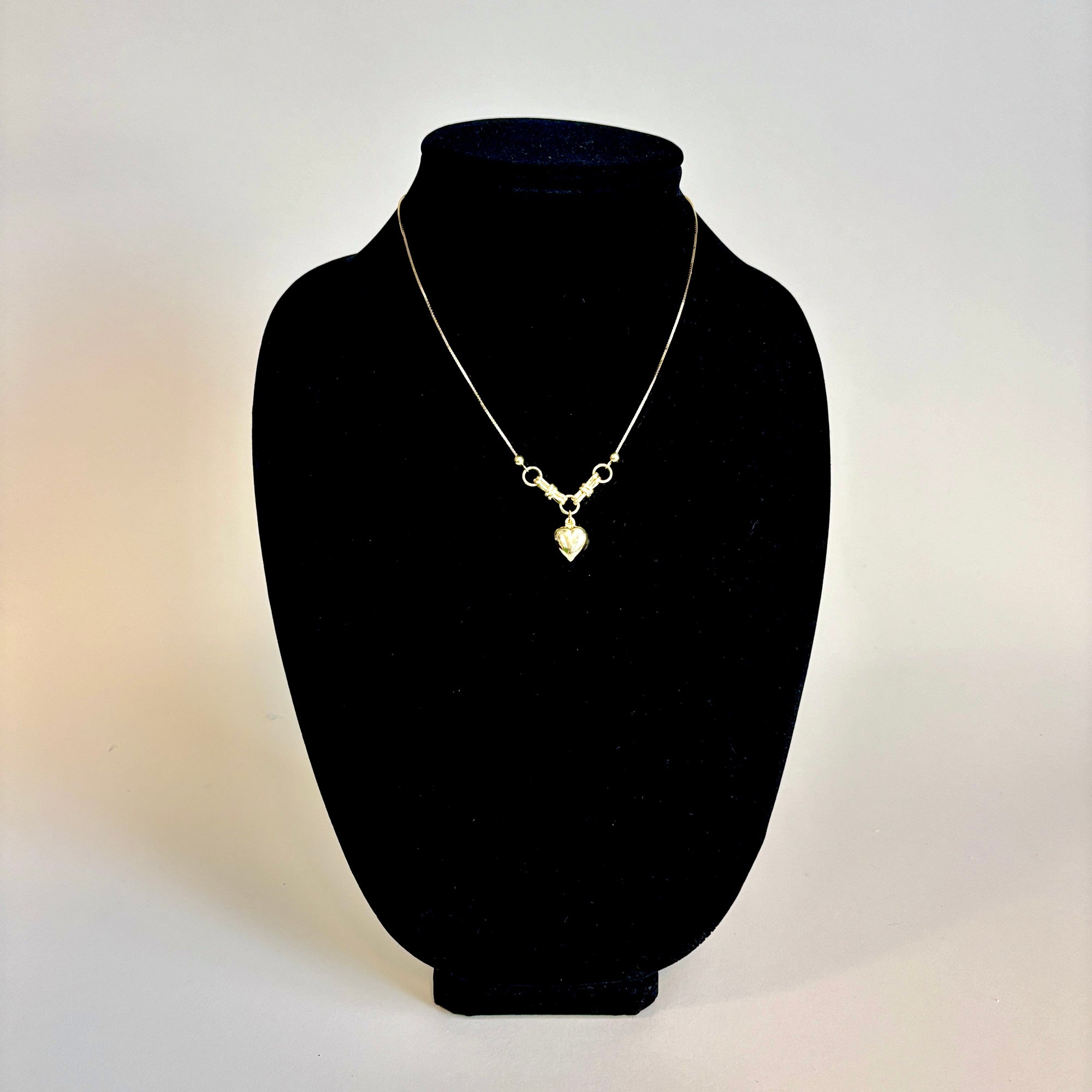 14k Yellow Gold Heart Chain | 18