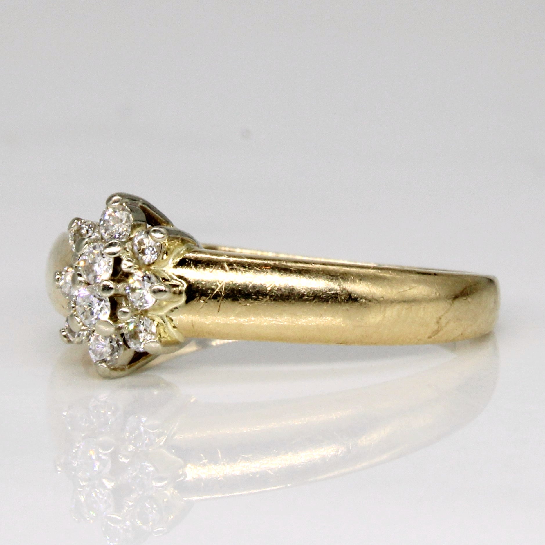 'Birks' Diamond Cluster Ring | 0.18ctw | SZ 7.25 |