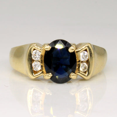Sapphire & Diamond Ring | 1.15ct, 0.10ctw | SZ 6.5 |