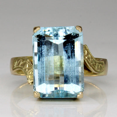 Blue Topaz Cocktail Ring | 8.75ct | SZ 9.25 |