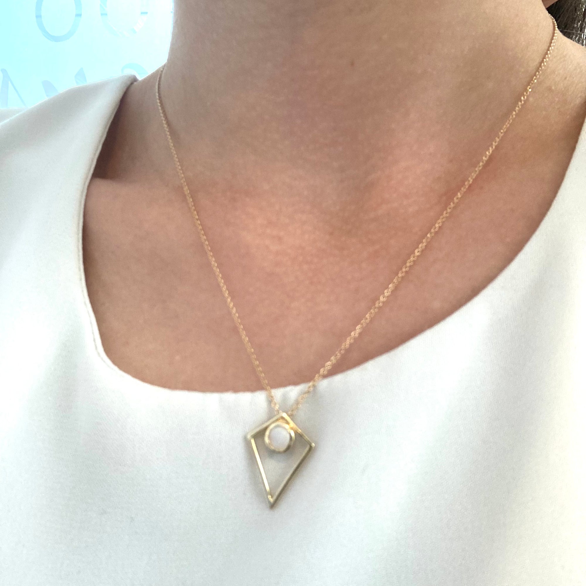 '100 Ways' Geometric Opal Necklace | 0.34ct |