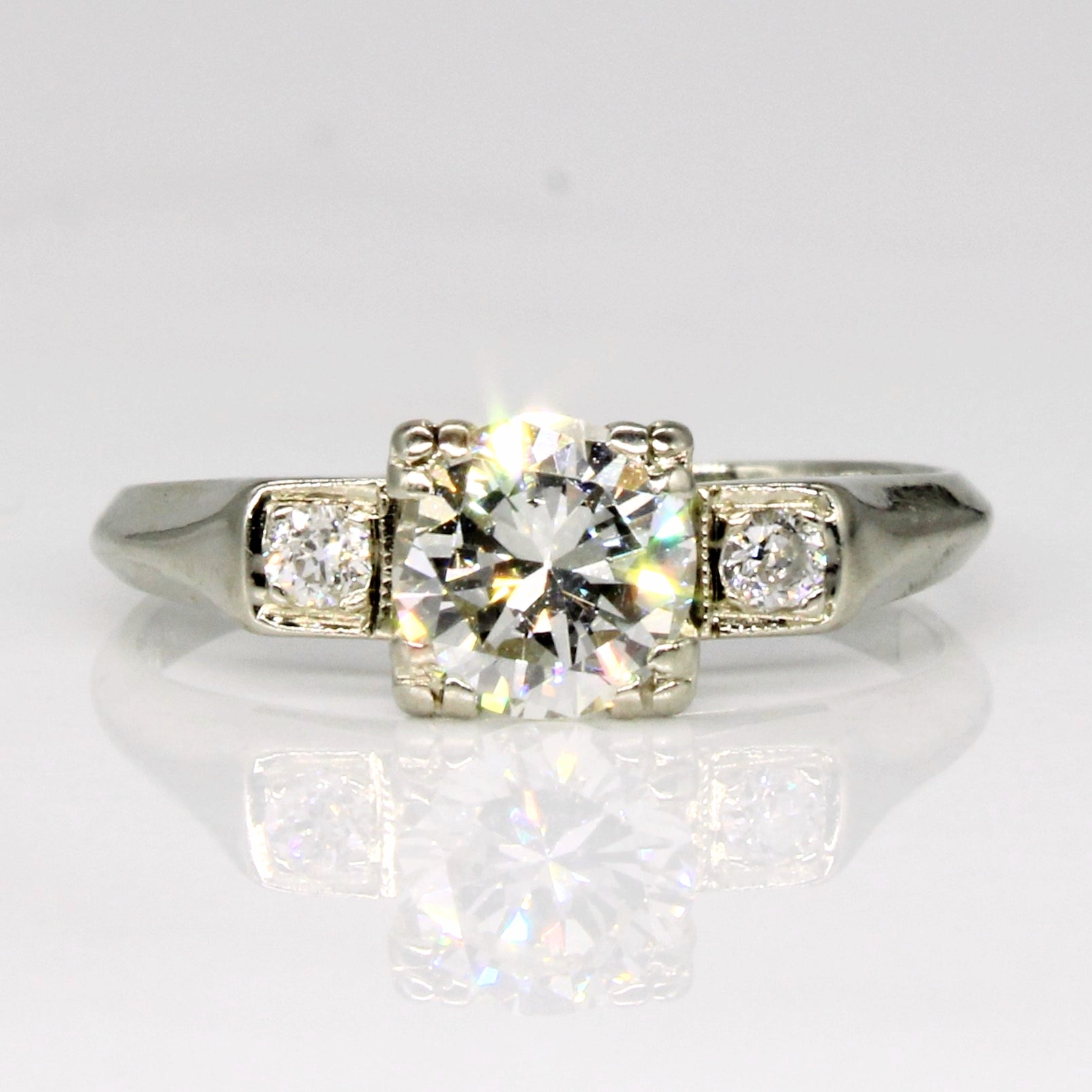 Vintage Diamond Engagement Ring | 0.71ctw | SZ 4.75 |