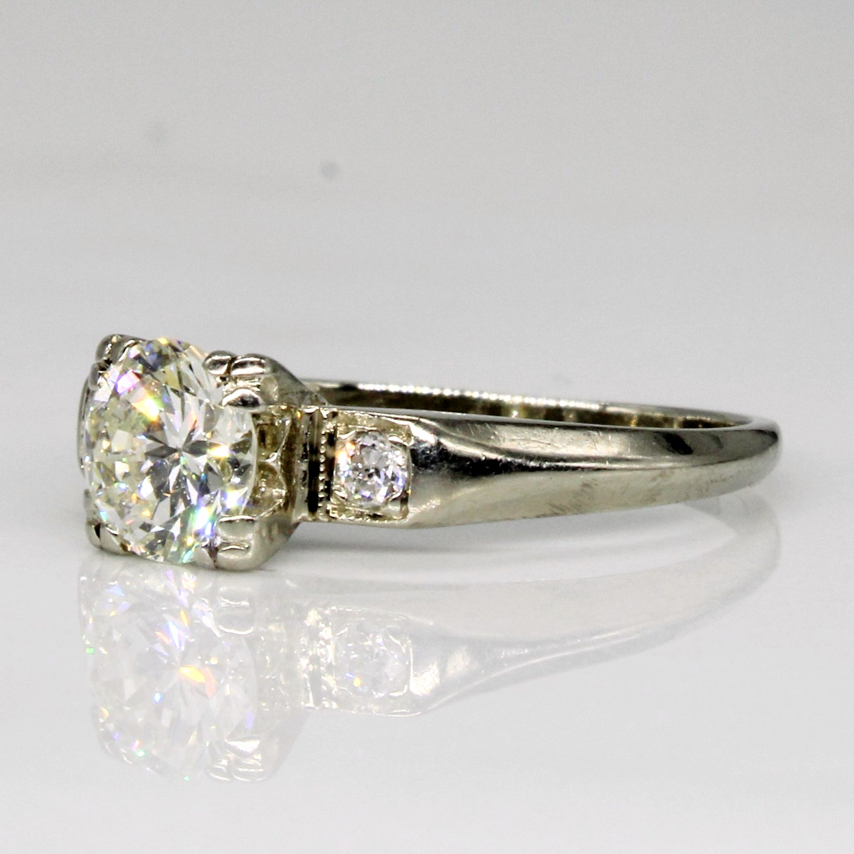 Vintage Diamond Engagement Ring | 0.71ctw | SZ 4.75 |