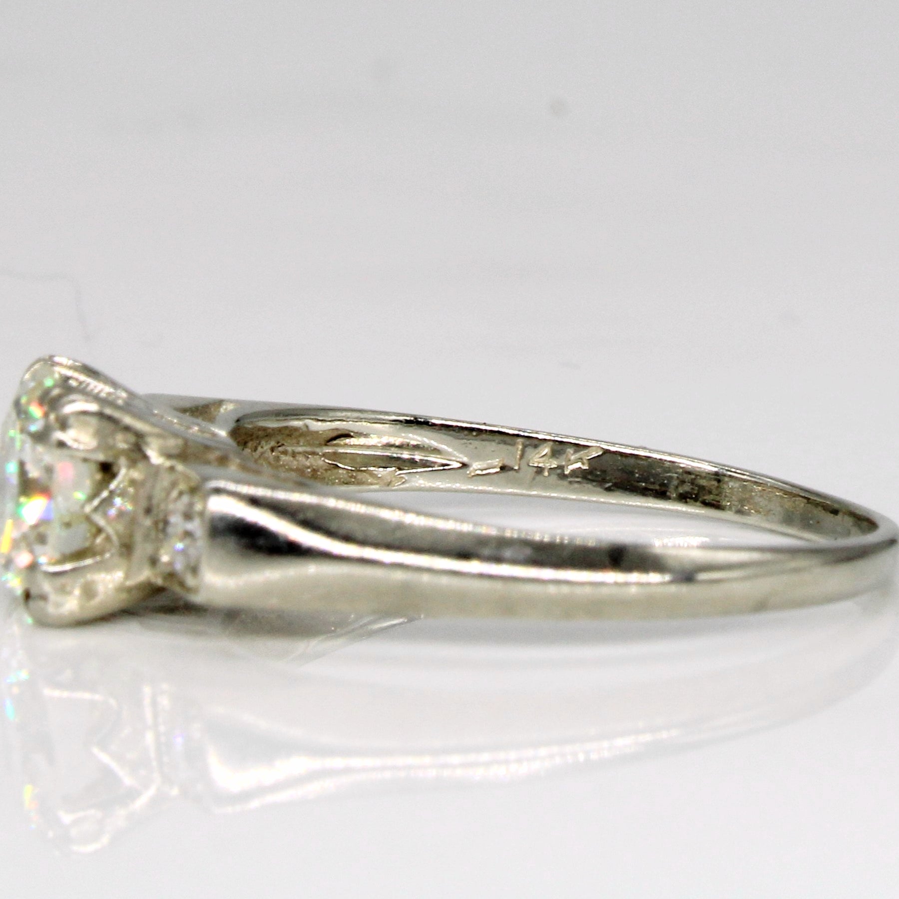 Vintage Diamond Engagement Ring | 0.71ctw | SZ 4.75 |