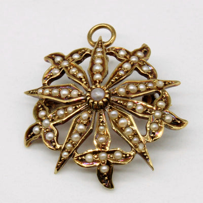Seed Pearl Brooch & Pendant