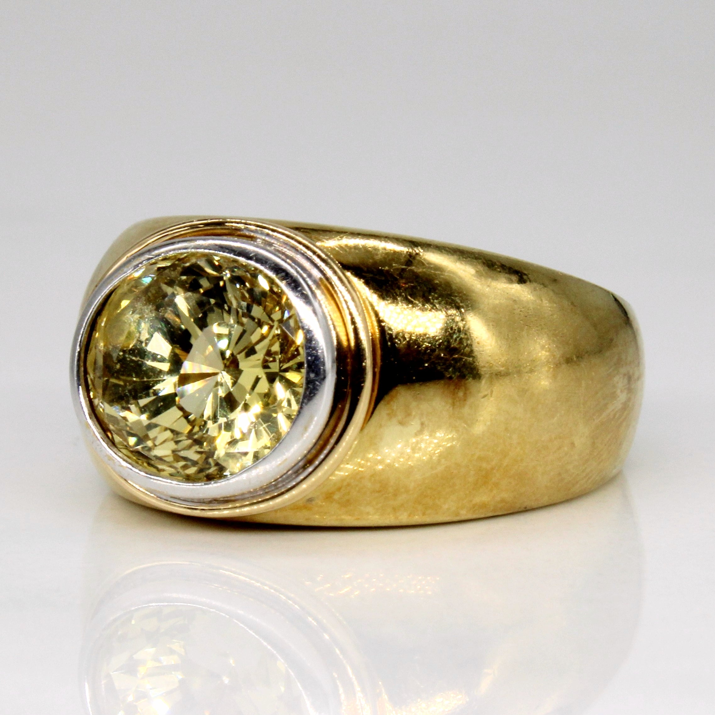 Yellow Sapphire Cocktail Ring | 5.10ct | SZ 7.25 |