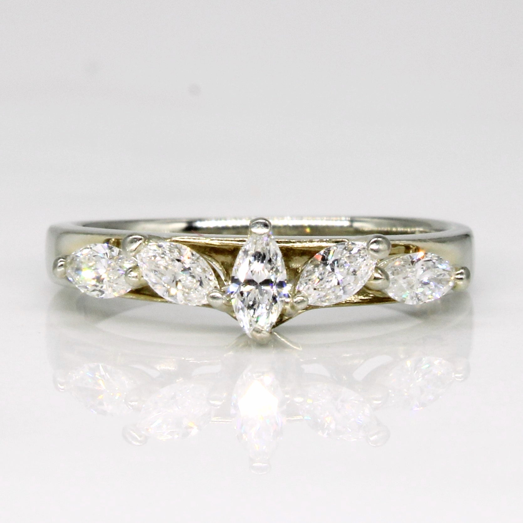 18k Marquise Diamond Band | 0.40ctw | SZ 4.75 |