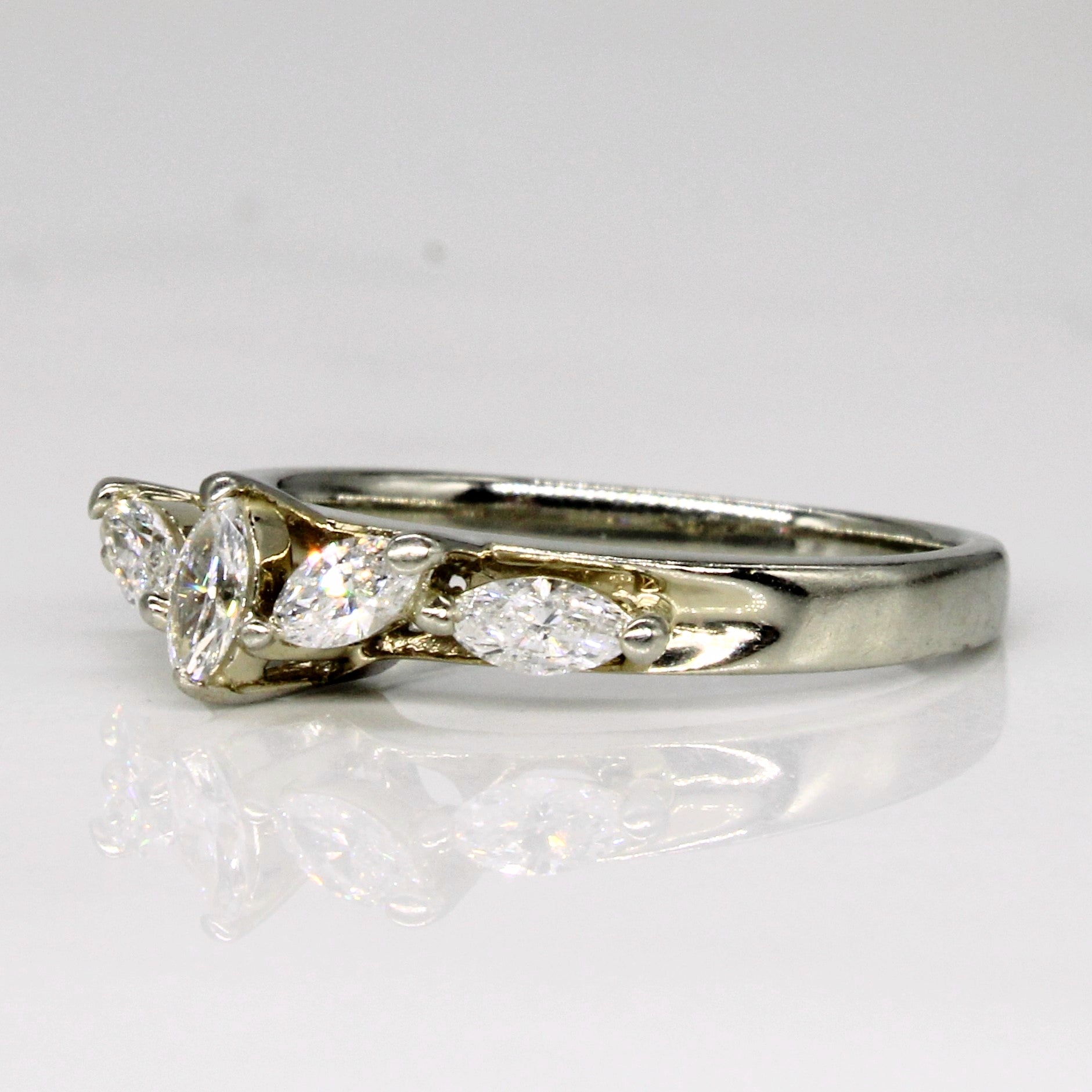 18k Marquise Diamond Band | 0.40ctw | SZ 4.75 |