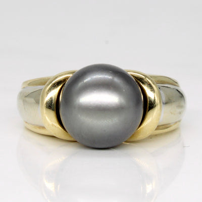 Black Pearl Cocktail Ring | SZ 5.25 |