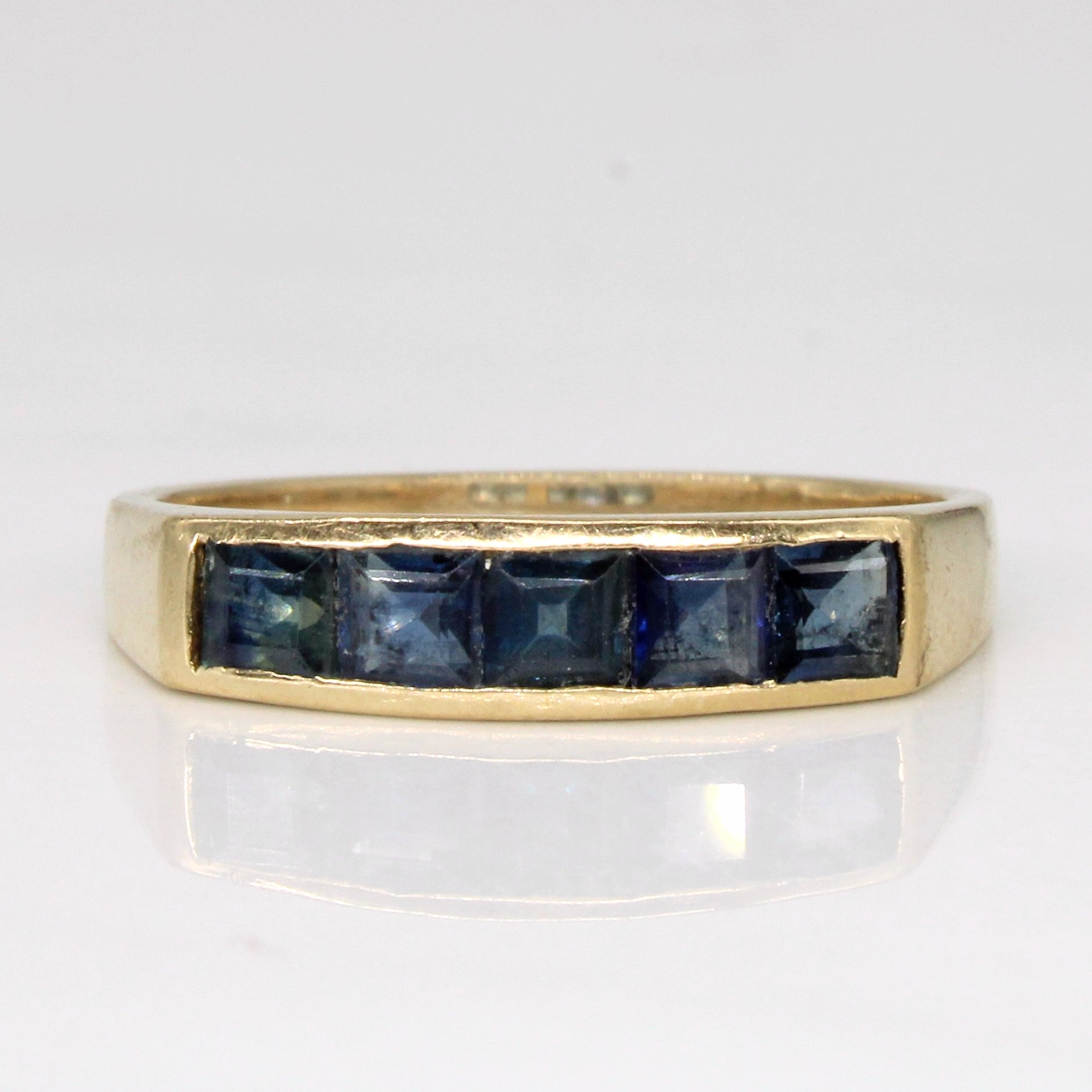 Square Cut Sapphire Ring | 1.00ctw | SZ 7.25 |