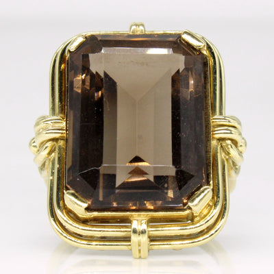 Smoky Quartz Cocktail Ring | 16.00ct | SZ 8 |