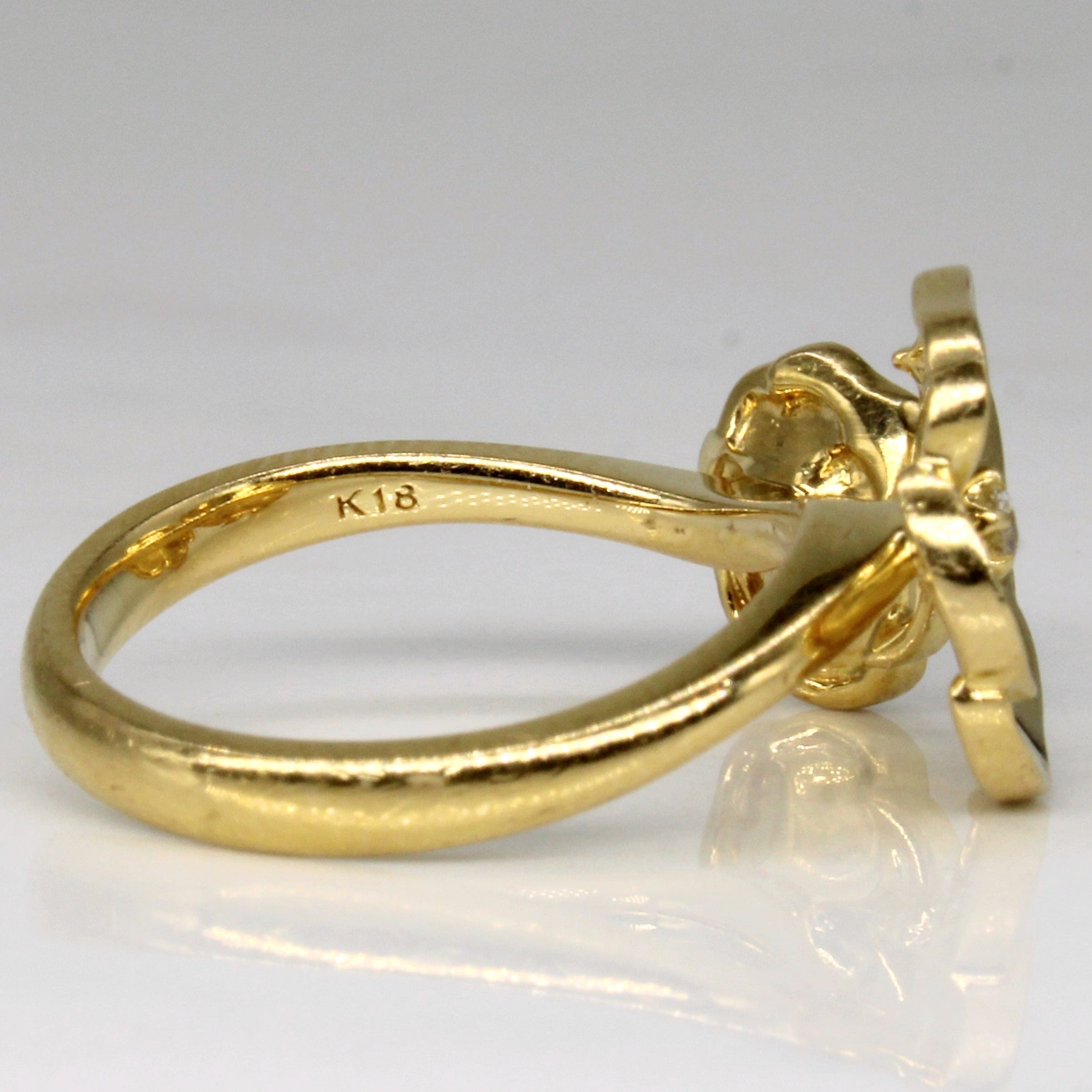 Diamond Flower Ring | 0.05ctw | SZ 5.75 |