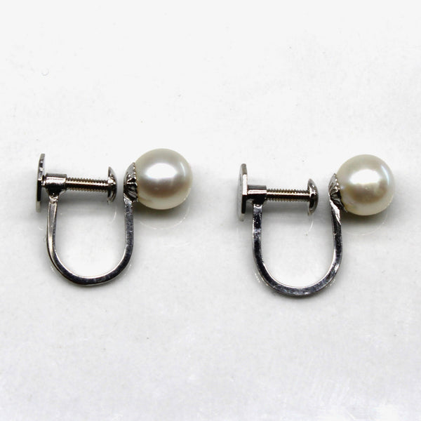 Pearl Clip Back Earrings
