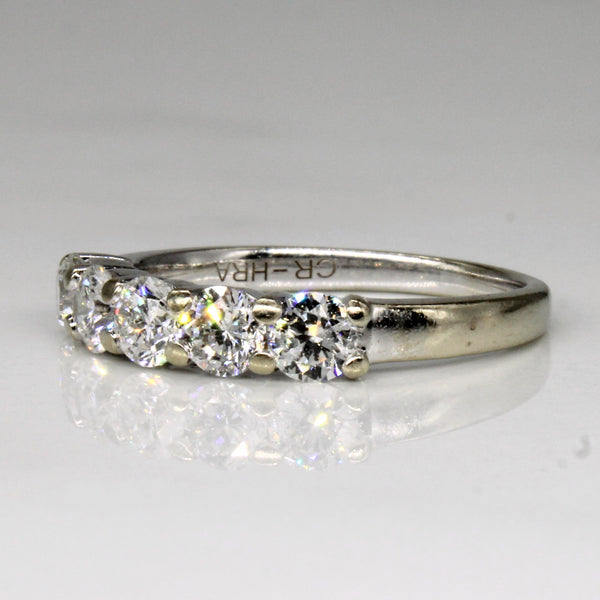 Five Stone Diamond Engagement Ring | 1.07ctw | SZ 6.5 |
