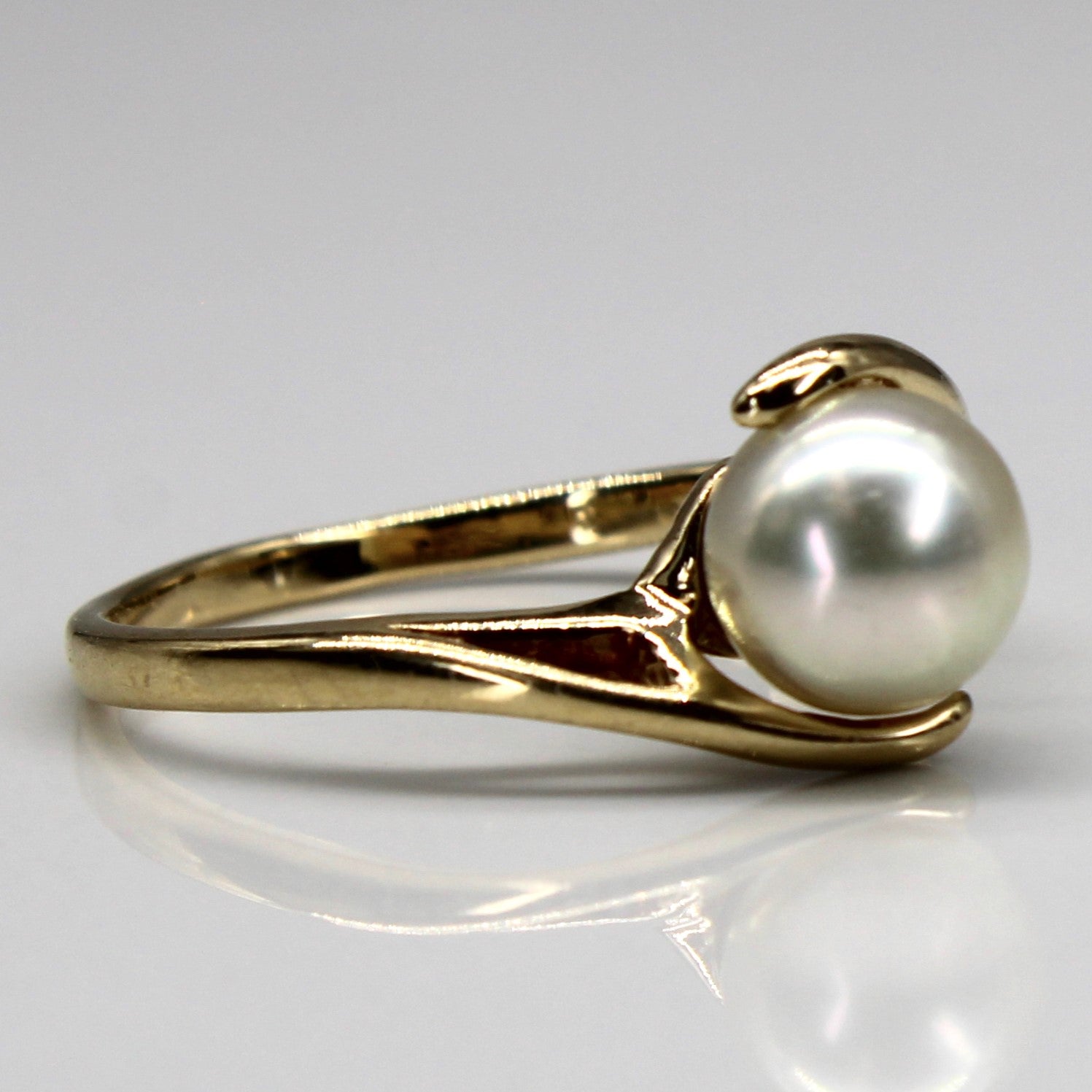 Bypass Solitaire Pearl Ring | SZ 7.75 |