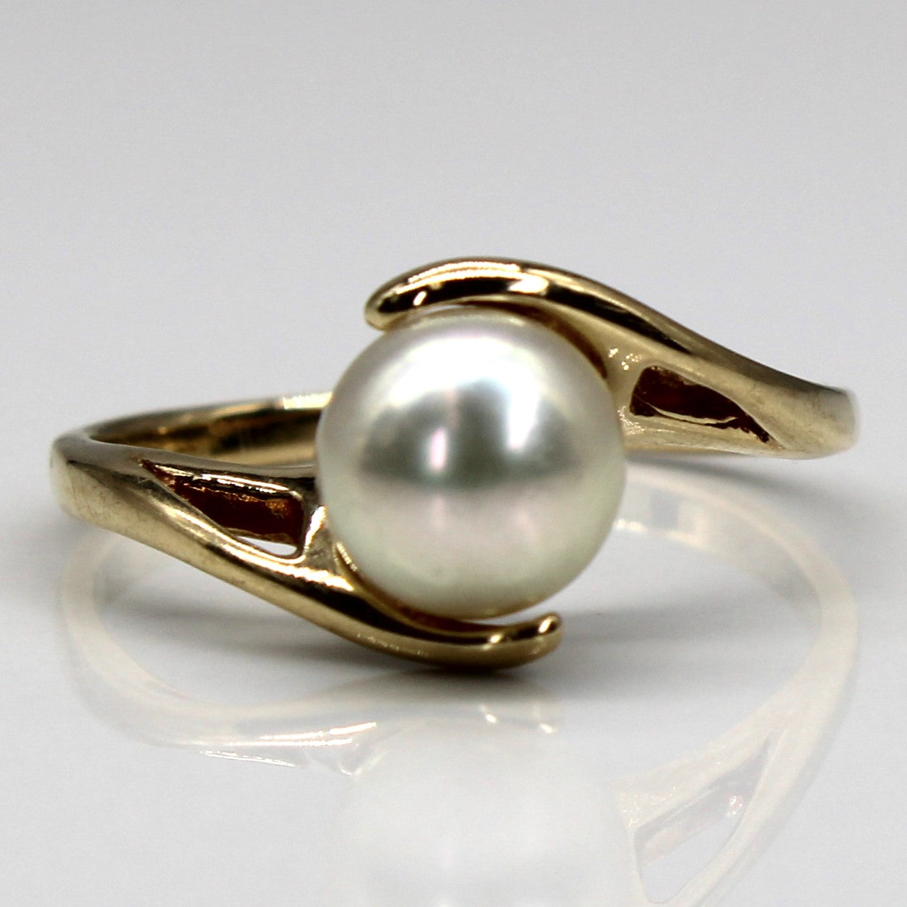 Bypass Solitaire Pearl Ring | SZ 7.75 |