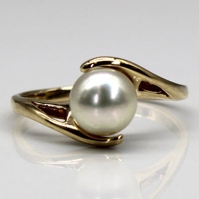 Bypass Solitaire Pearl Ring | SZ 7.75 |