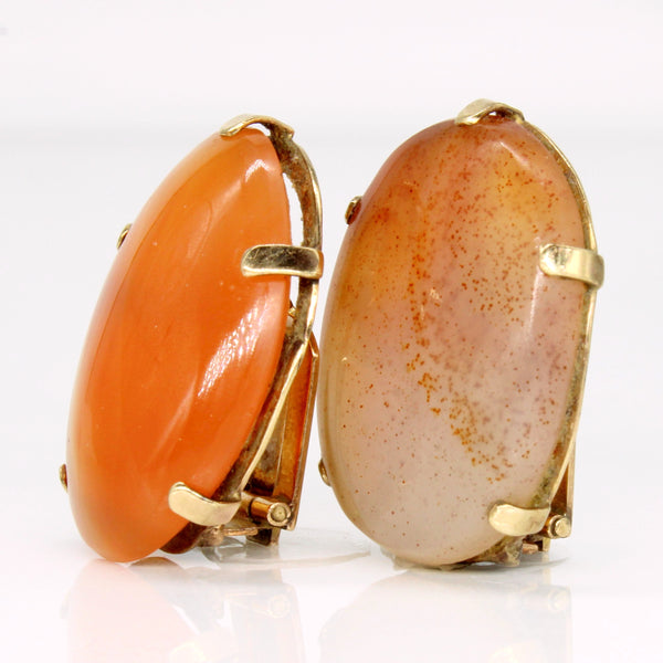 Carnelian Clip On Earrings | 30.00ctw |