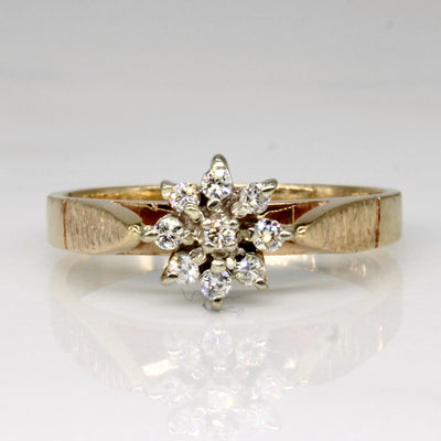 Cluster Set Diamond Ring | 0.09ctw | SZ 6 |