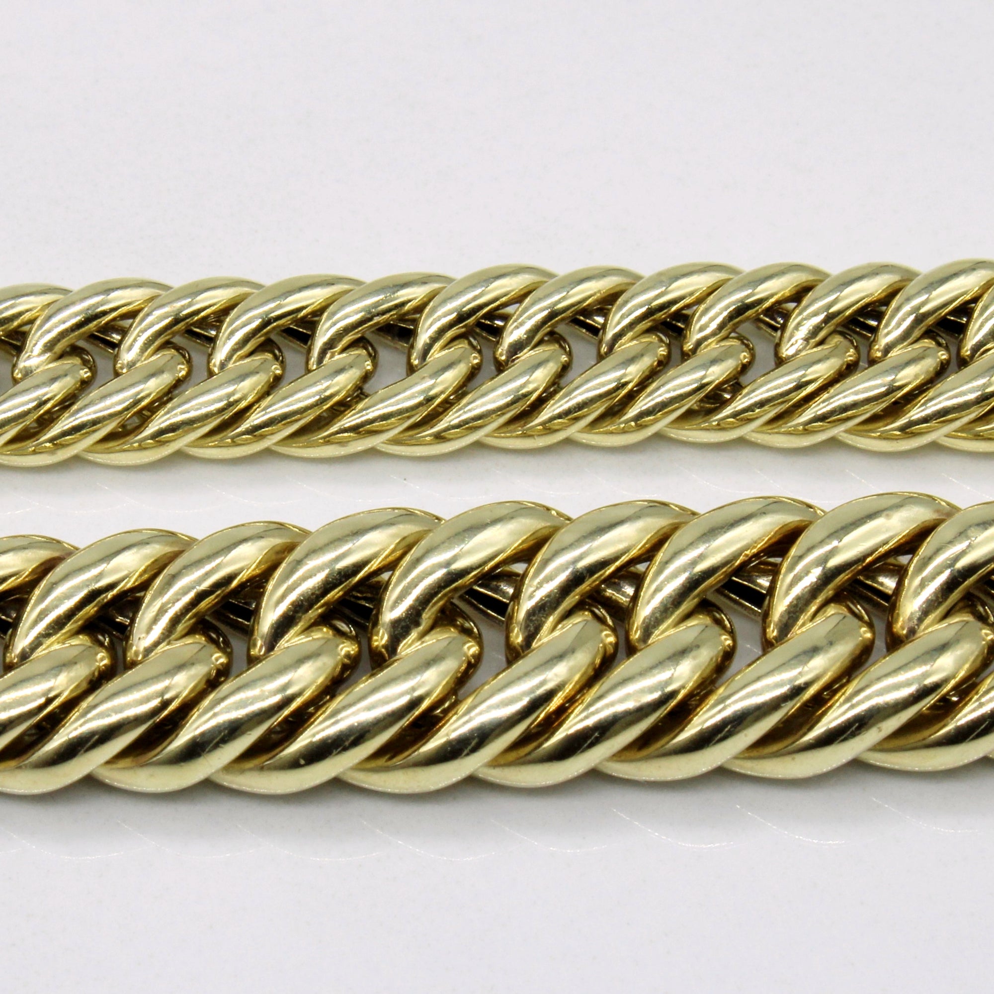 14k Yellow Gold Armour Link Chain | 15