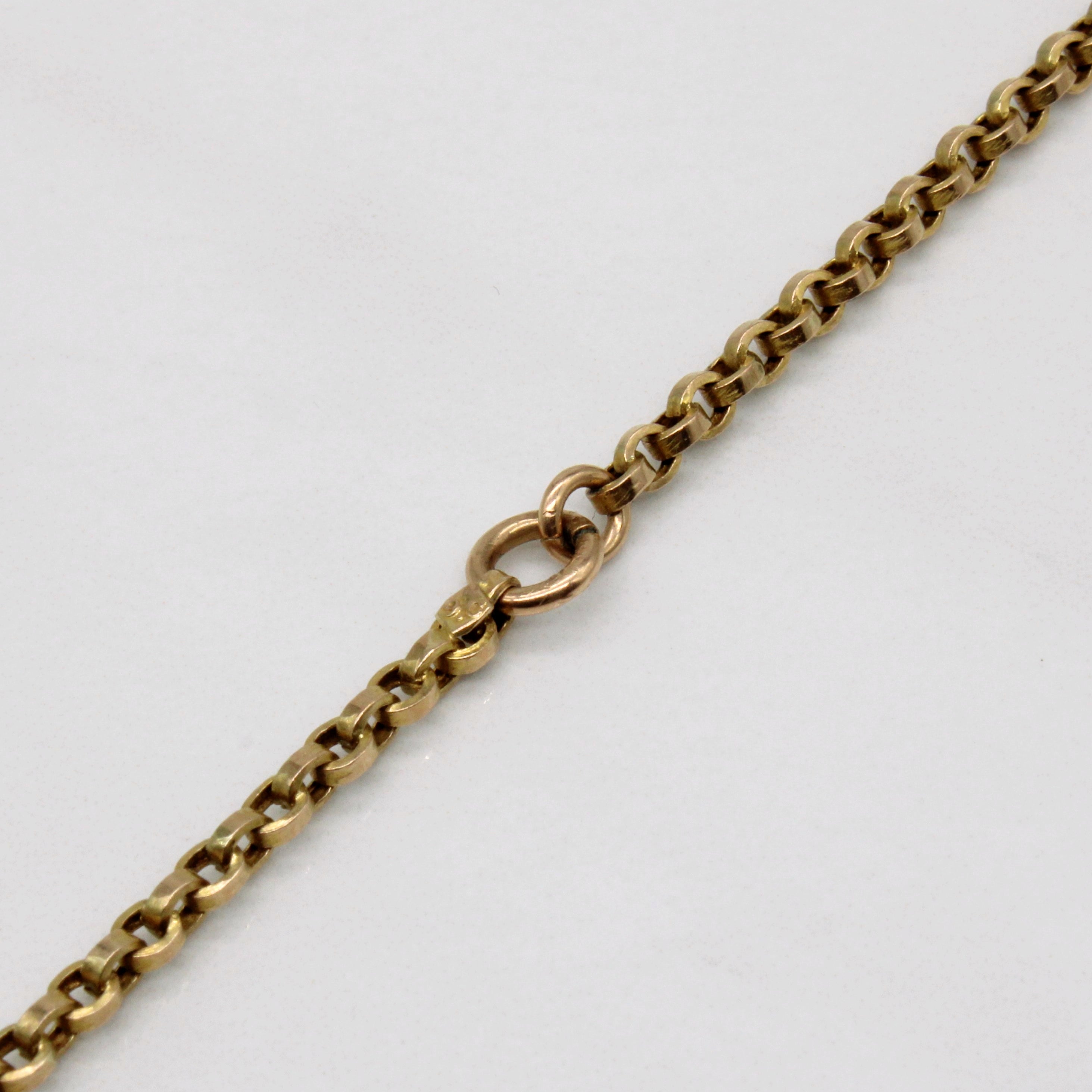 9k Yellow Gold Link Chain | 56" |
