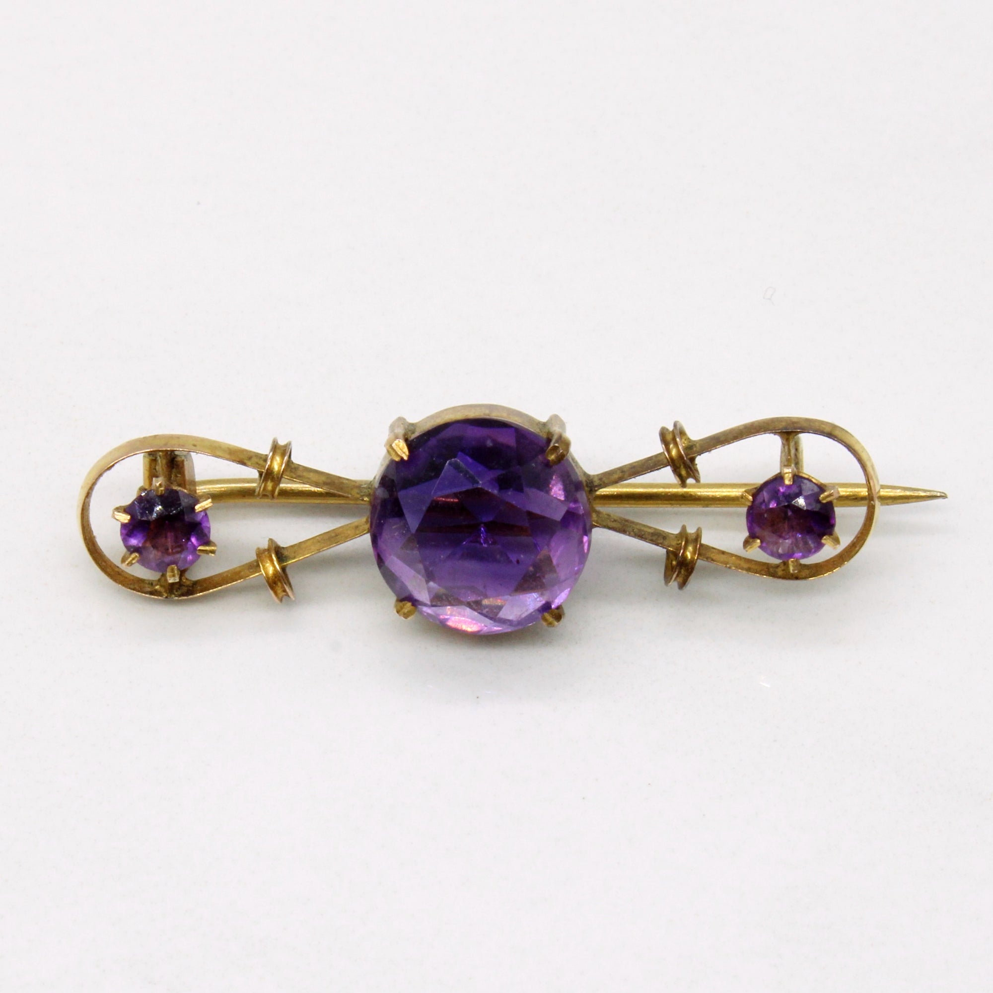 Amethyst Brooch | 3.20ctw |