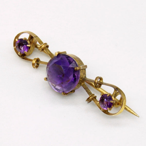 Amethyst Brooch | 3.20ctw |